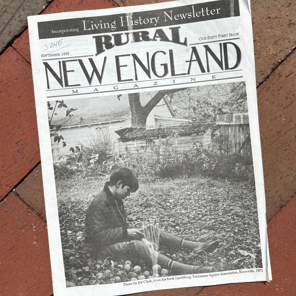 1995 Rural New England Magazine Homesteading Yankee Living History Newsletter - Picture 1 of 10